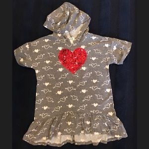 Girls short sleeve Hoodie Top